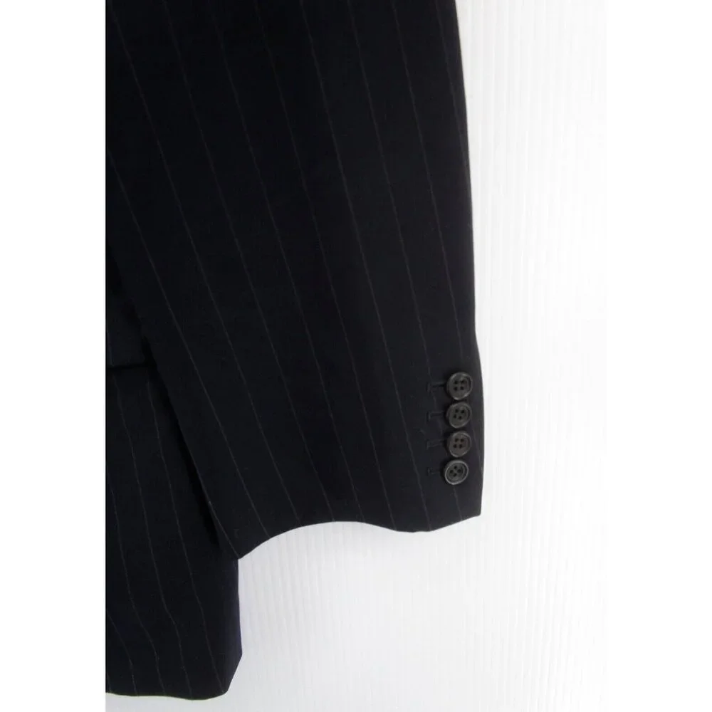 Paul Stuart Sport Coat 40 Blazer Pinstriped Business Jacket Preppy - Picture 3 of 12